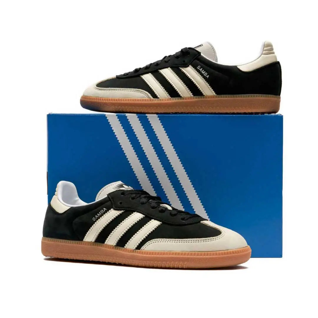 Adidas SAMBA OG Sneakers in Core Black/Wonder White/Silver Met.